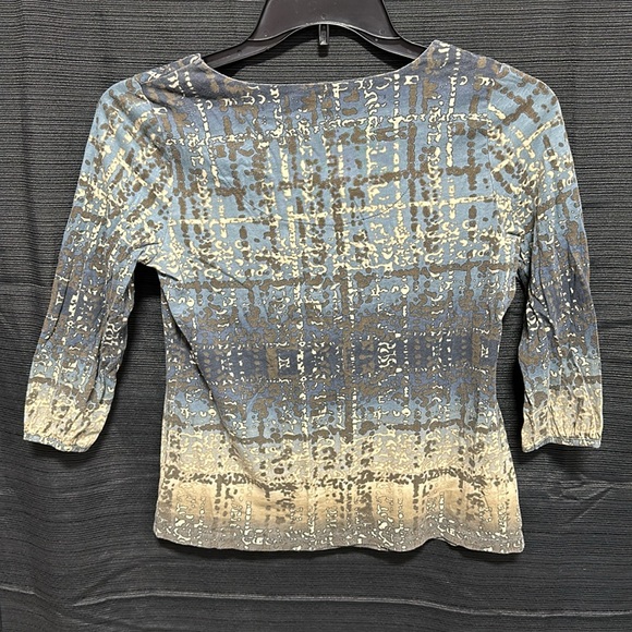 LIZ CLAIBORNE petite WOMEN'S SIZE PM MULTI COLOR LONG 3/4 sleeves / box 1-57 - Picture 5 of 6